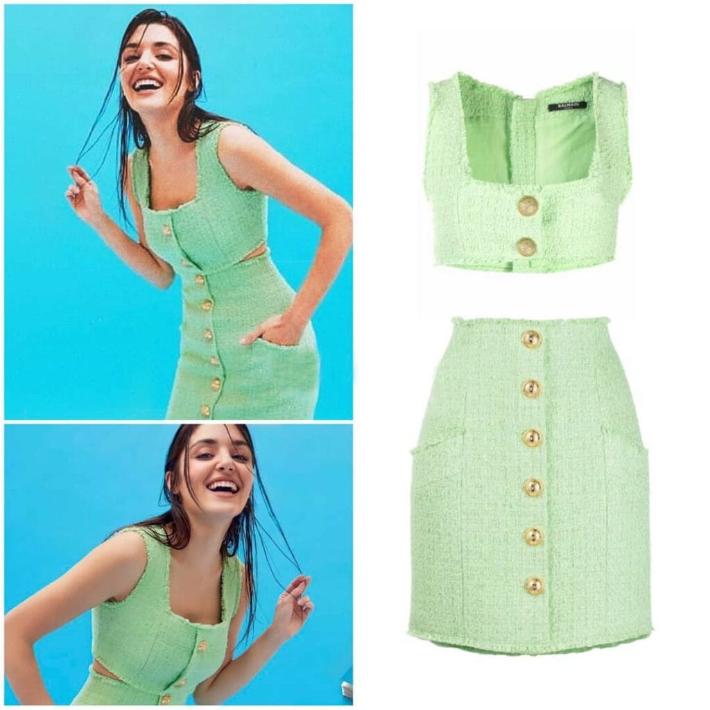 Green Mini Dress Worn By Hande Erçel