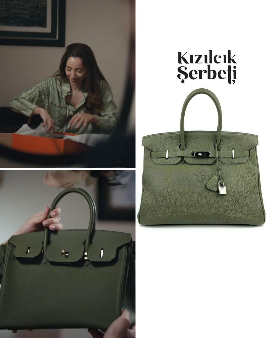 Özge Özacar's Khaki Green Bag